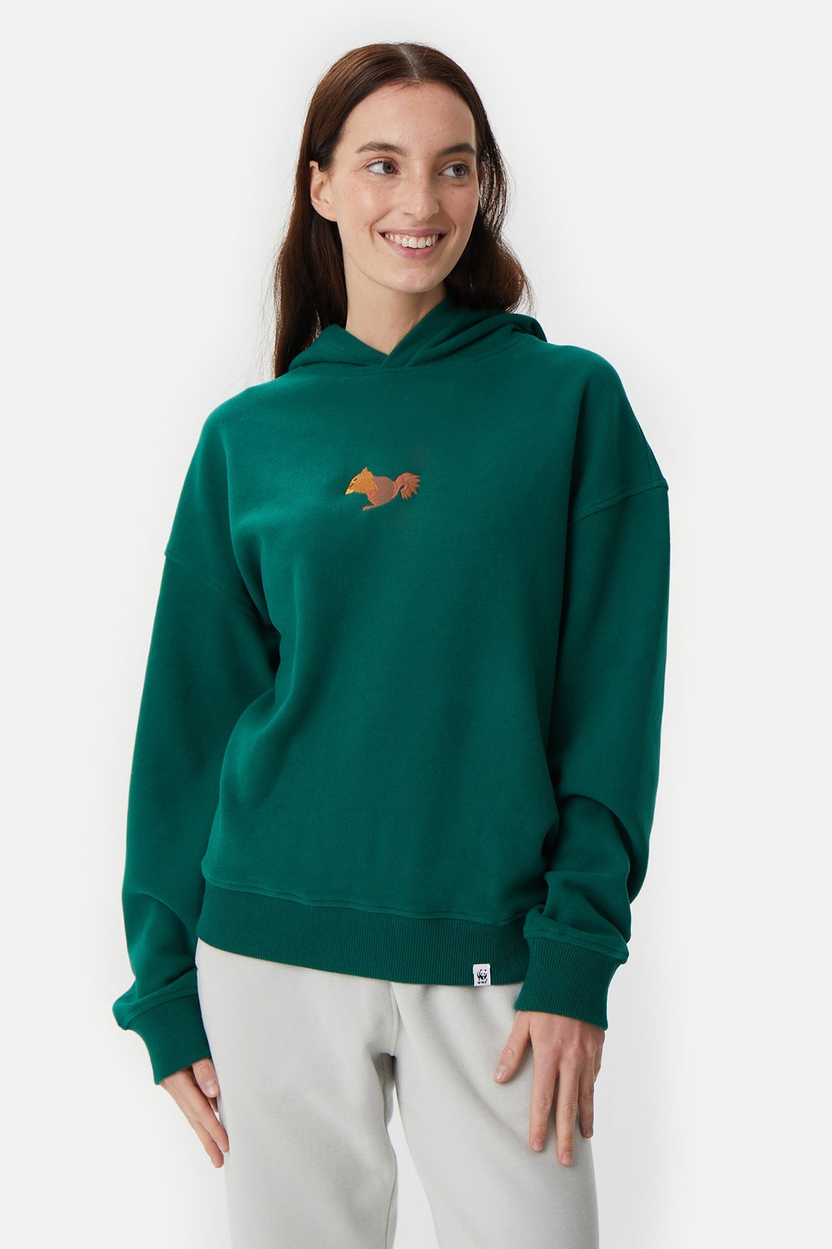 Squirrel Hoodie - Nefti Green