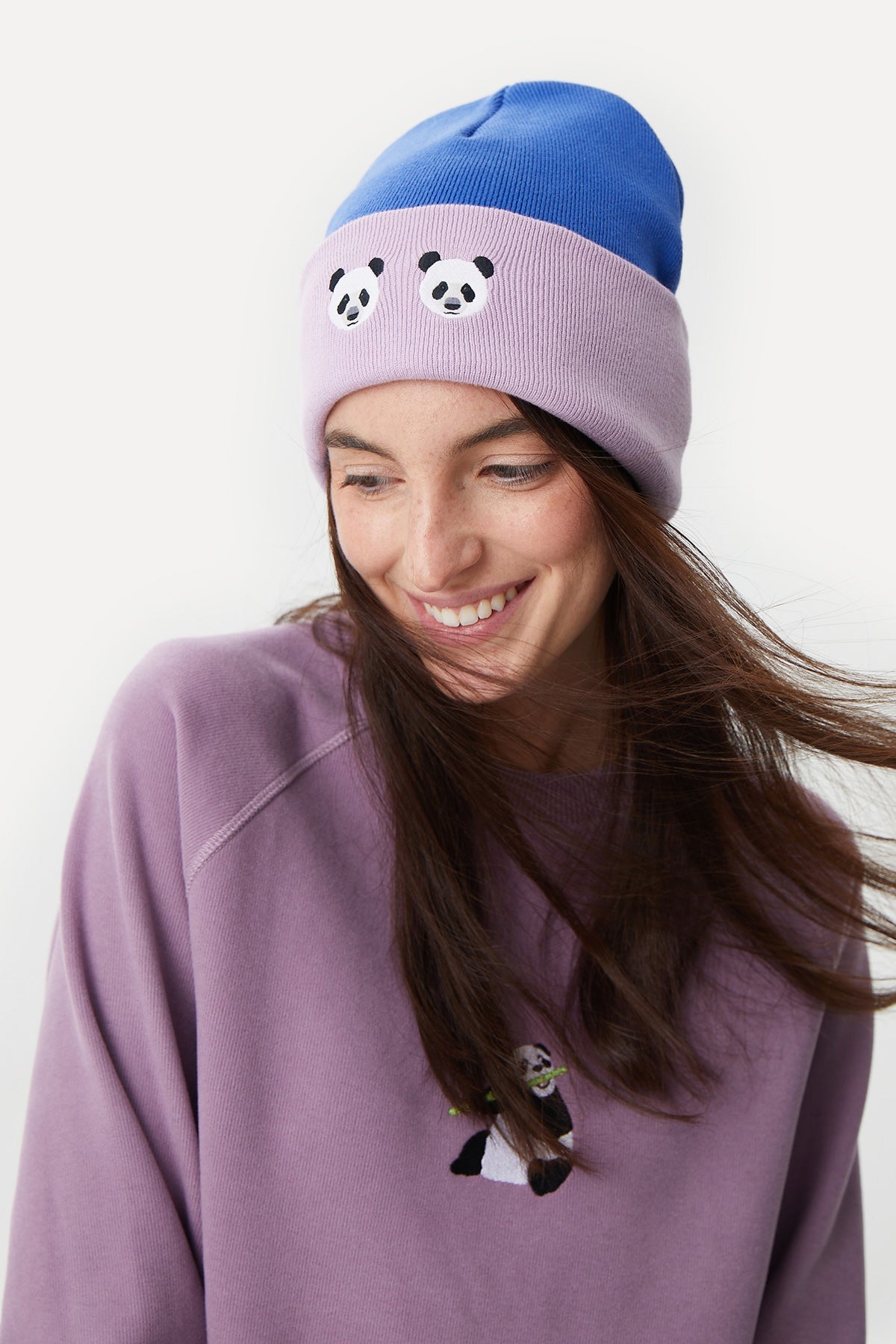 Chi & Chi Beanie - Sax/Lilac