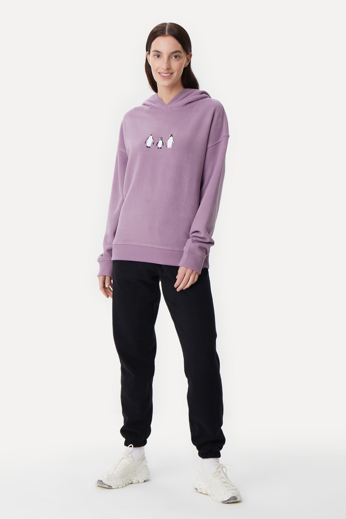 Penguins Hoodie - Lilac