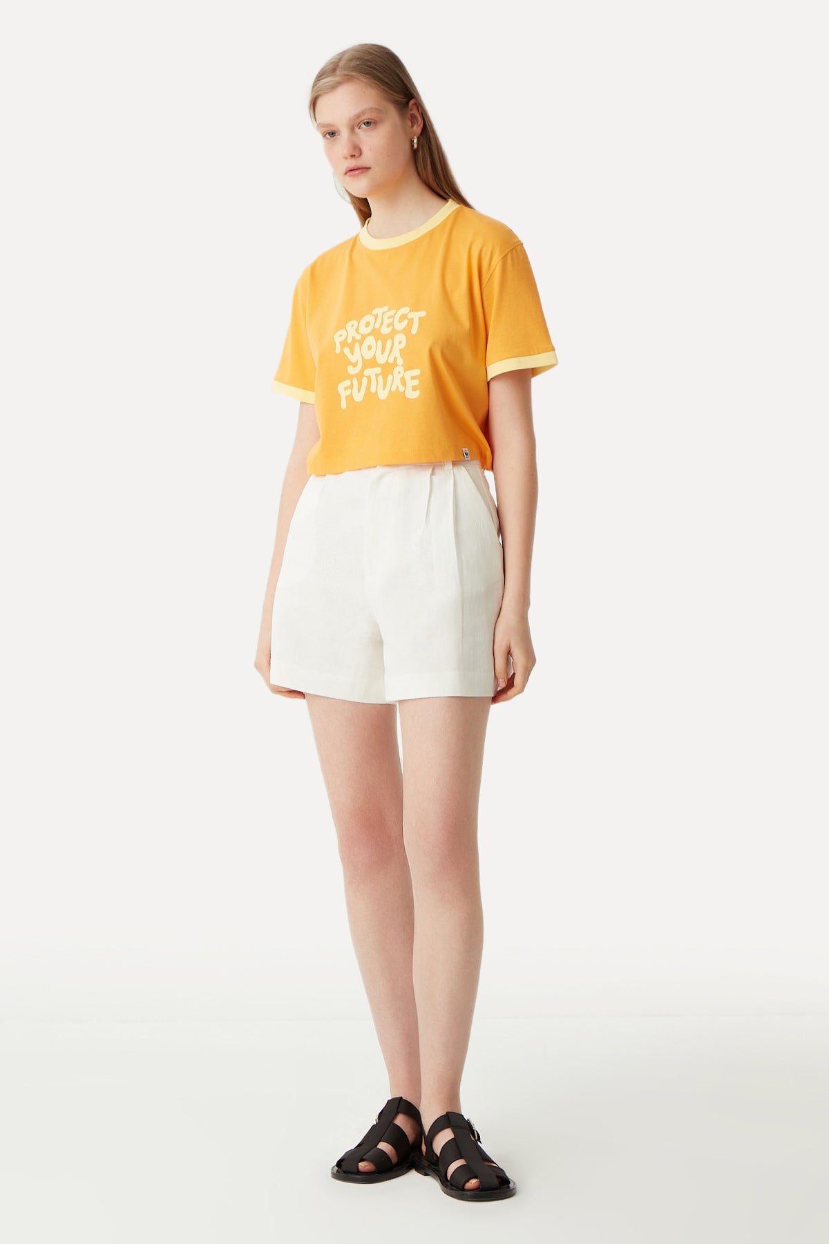 Protect Your Future Crop T-shirt - Orange