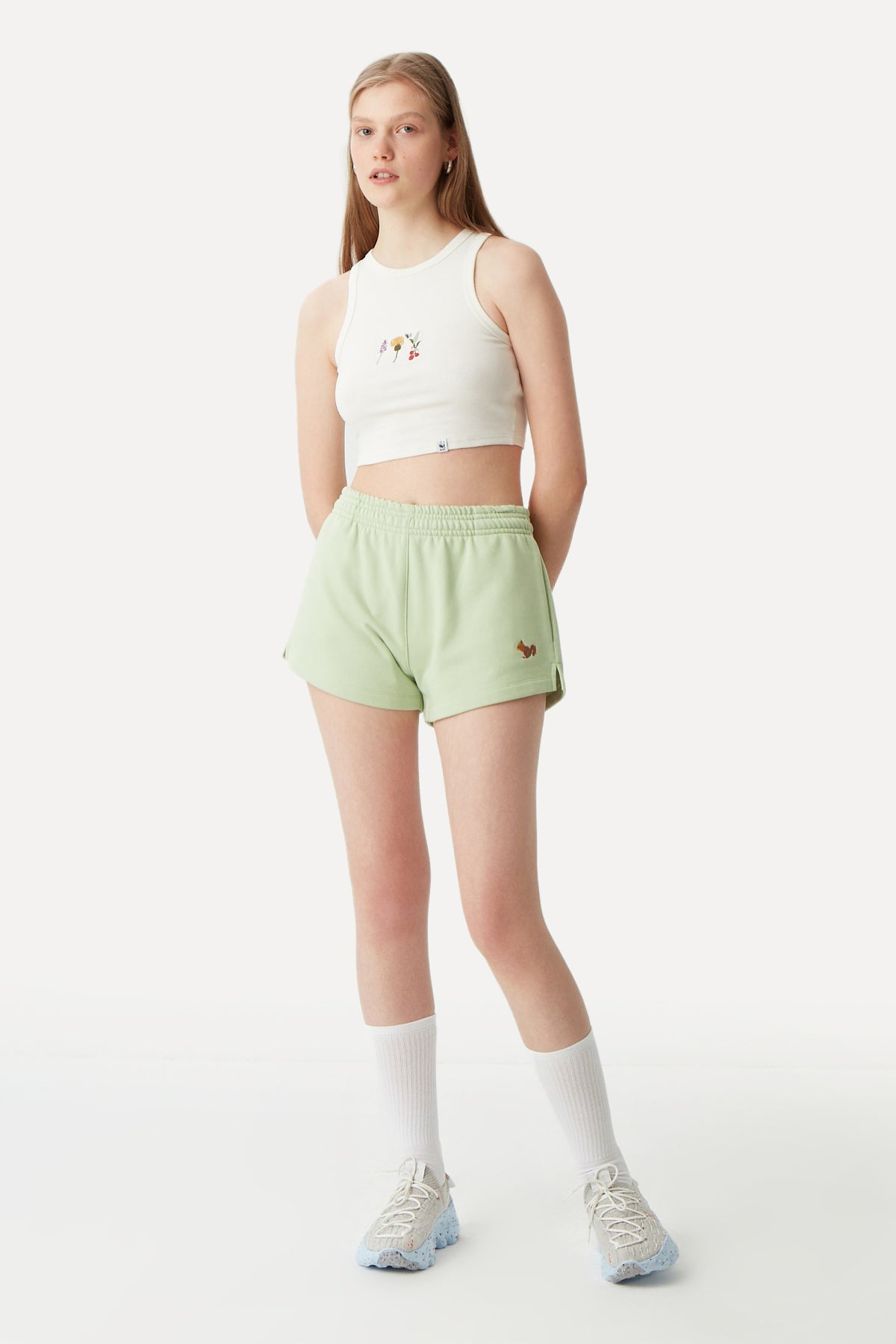 Squirrel Women's Shorts - Mint Green