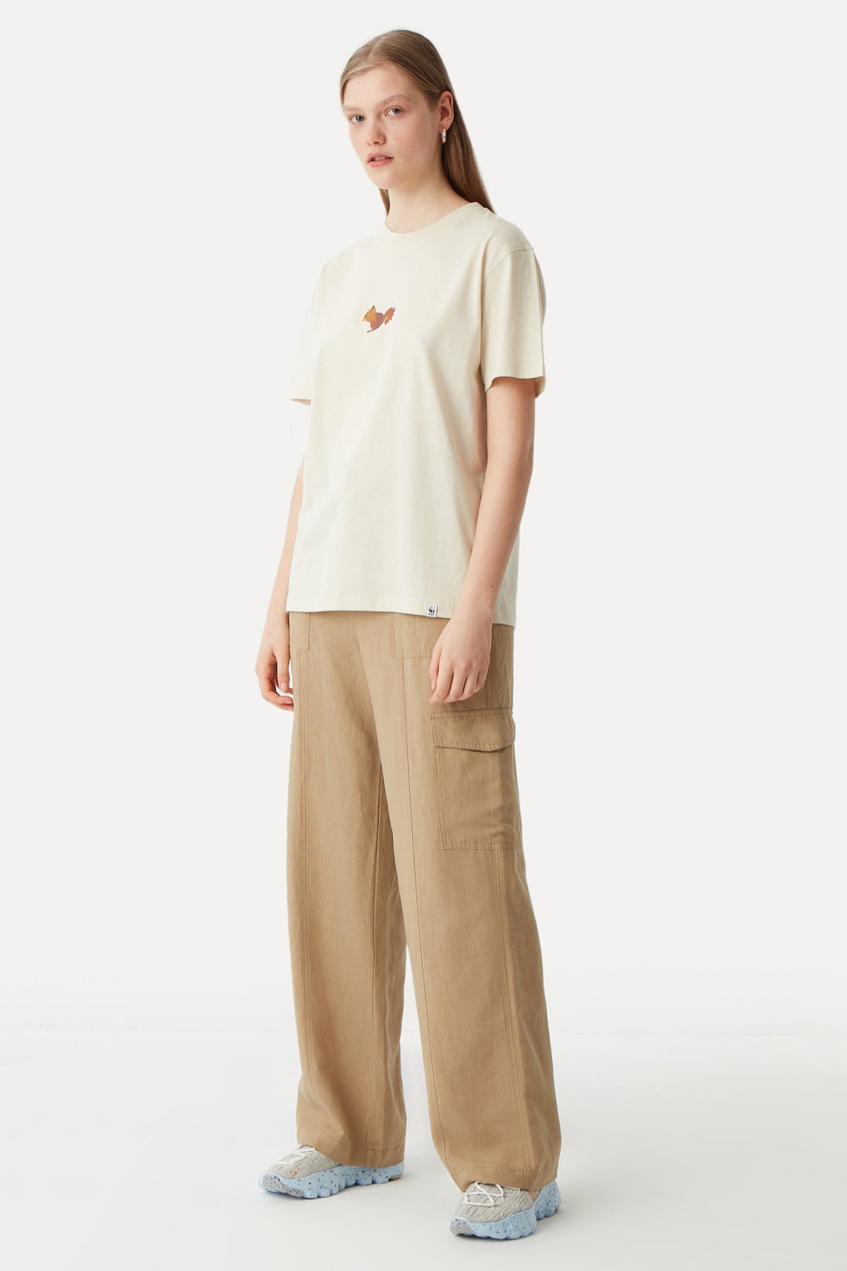 Squirrel T-shirt - Parchment Beige