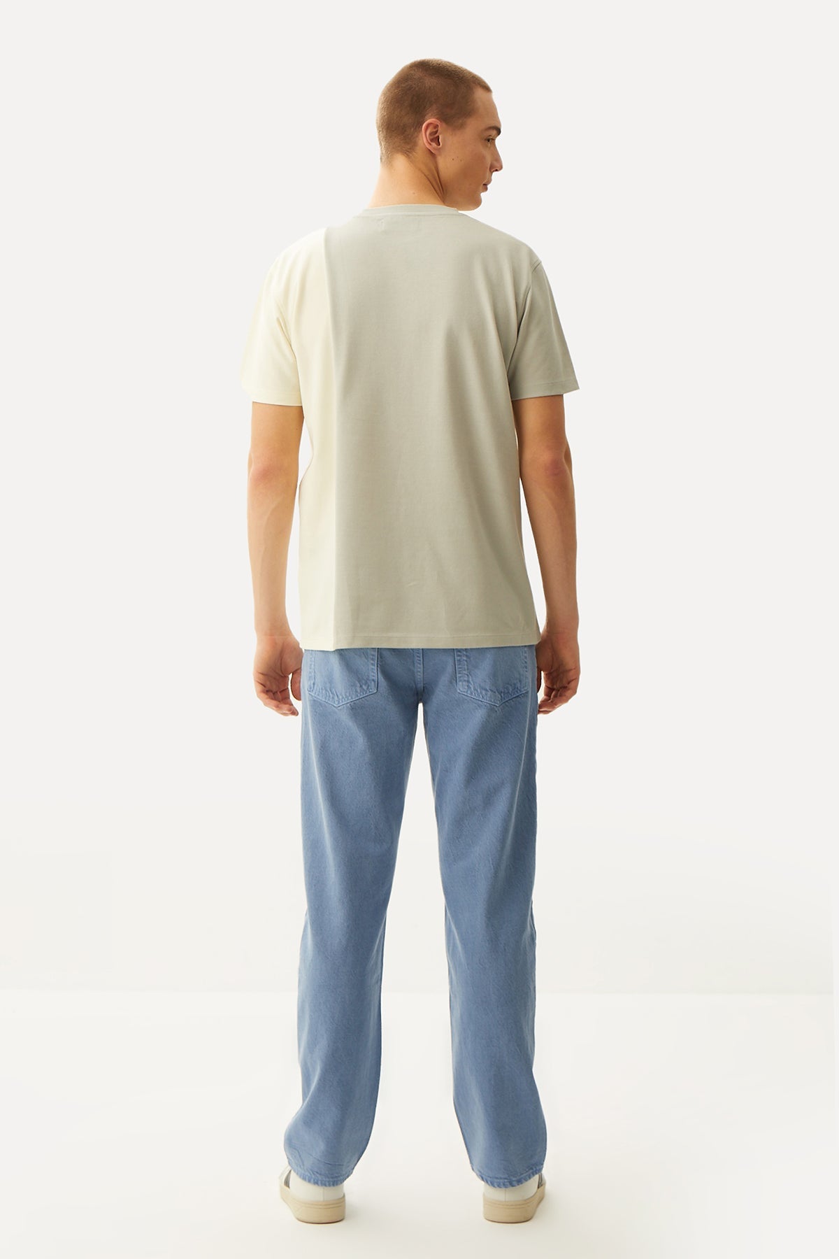 Southern Rockhopper Penguin Colorblock T-Shirt - Gray