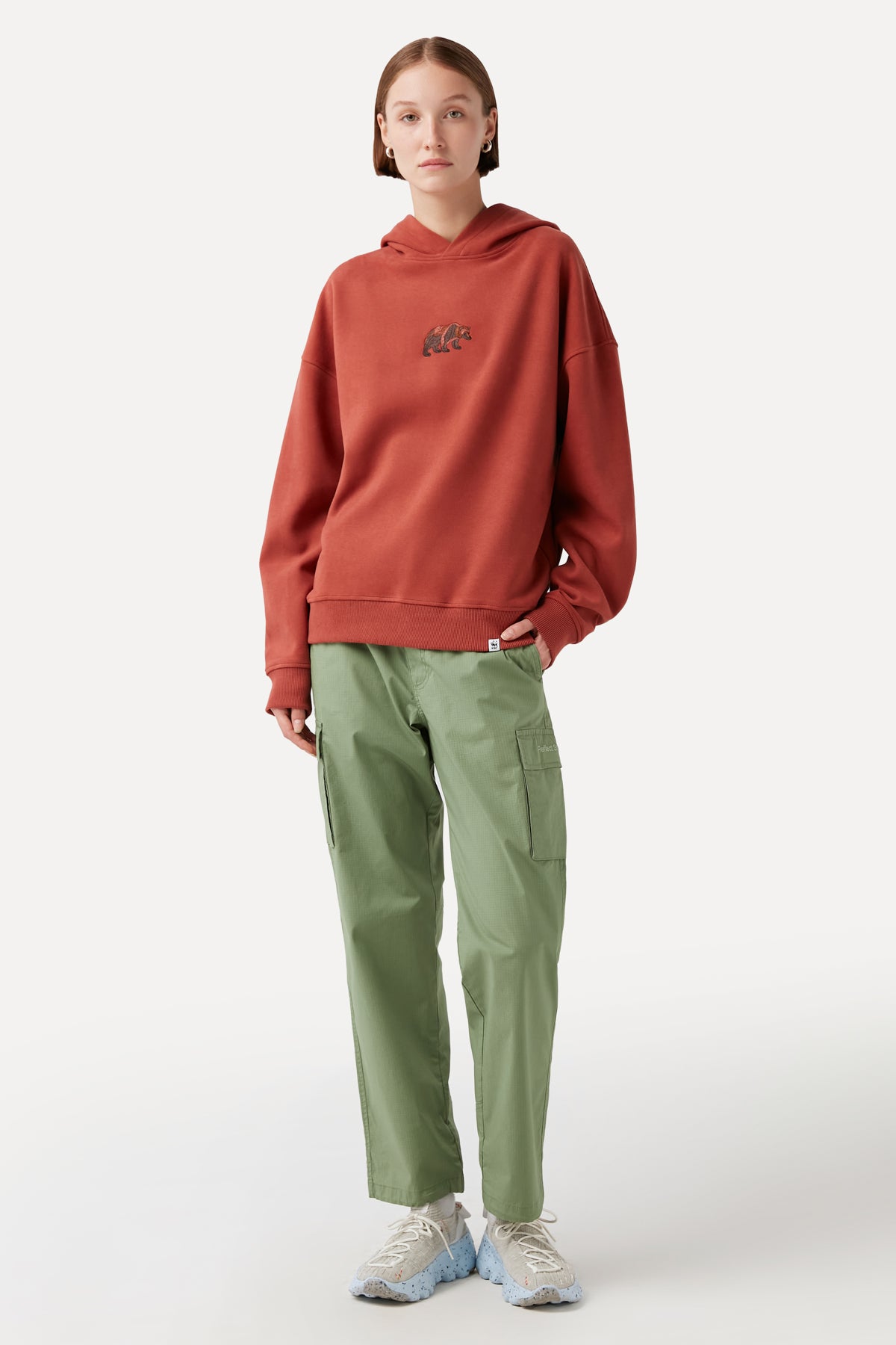 Brown Bear Hoodie - Terracotta