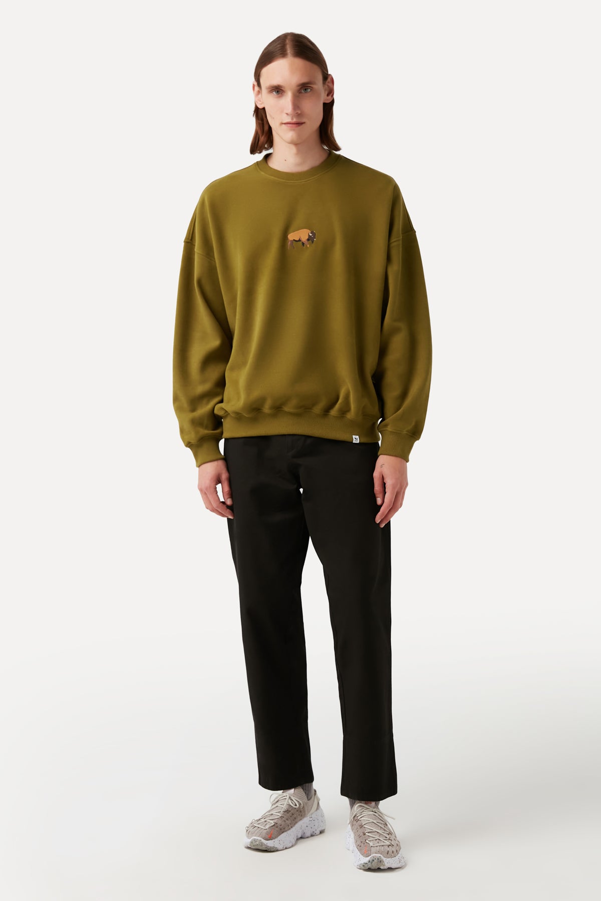 Bison Sweatshirt - Khaki