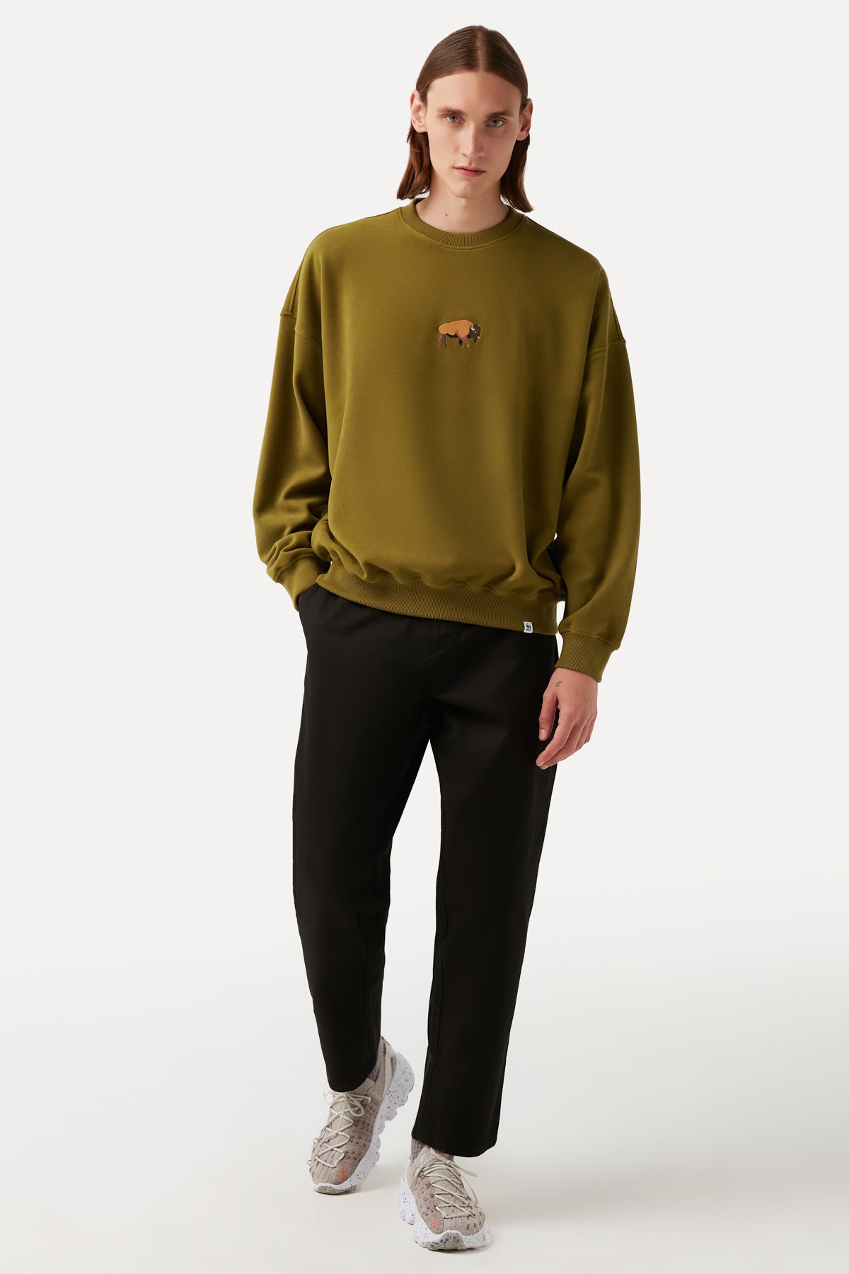 Bison Sweatshirt - Khaki
