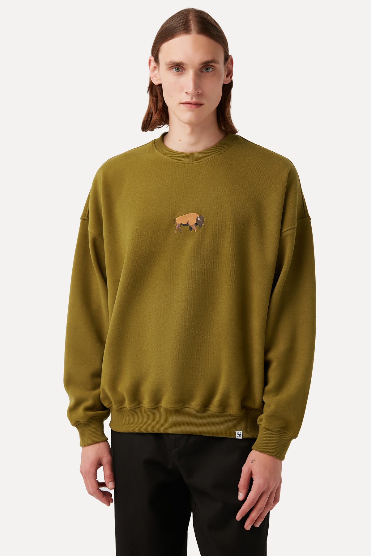 Bison Sweatshirt - Khaki