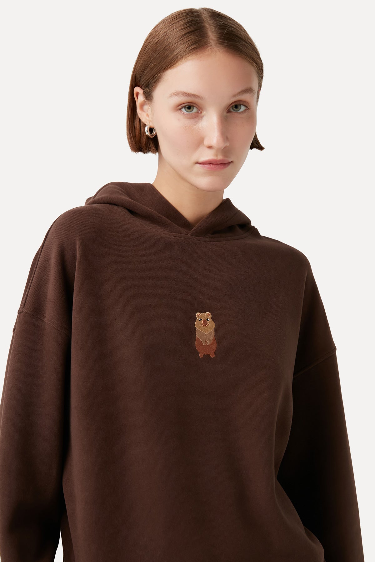 Quokka Hoodie - Brown