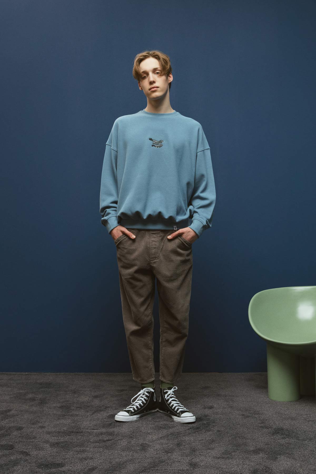 Mediterranean Monk Seal Sweatshirt - Blue