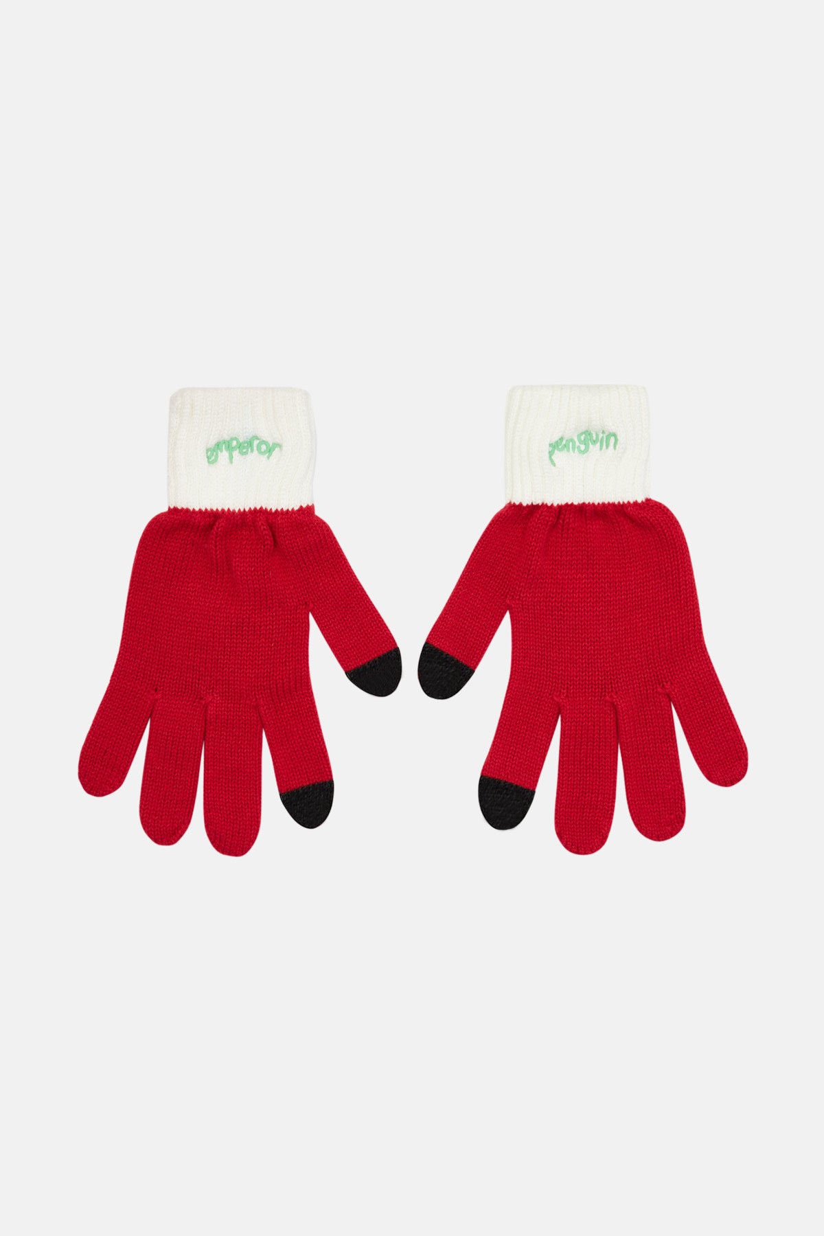 Emparor Penguin Gloves - Red