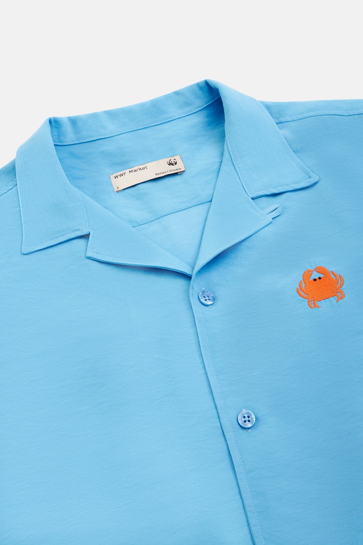 Crab Short Sleeve (TENCEL™) Shirt - Turquoise