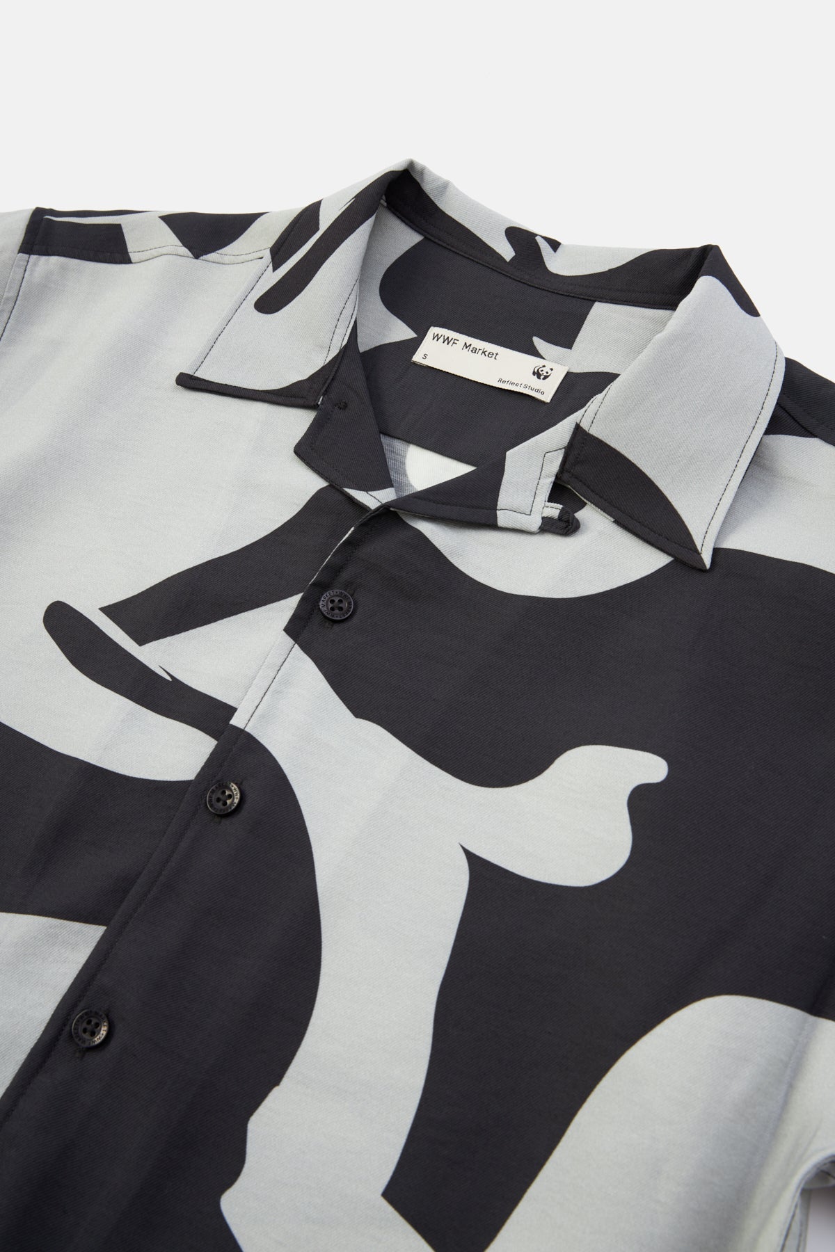 Orca All Over Print Oversize Shirt - Black