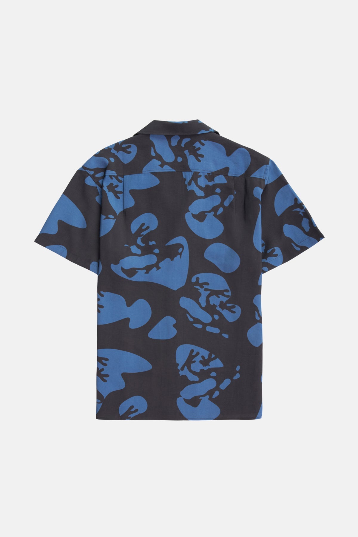 Frog All Over Print Oversize Short Sleeve Shirt - Black