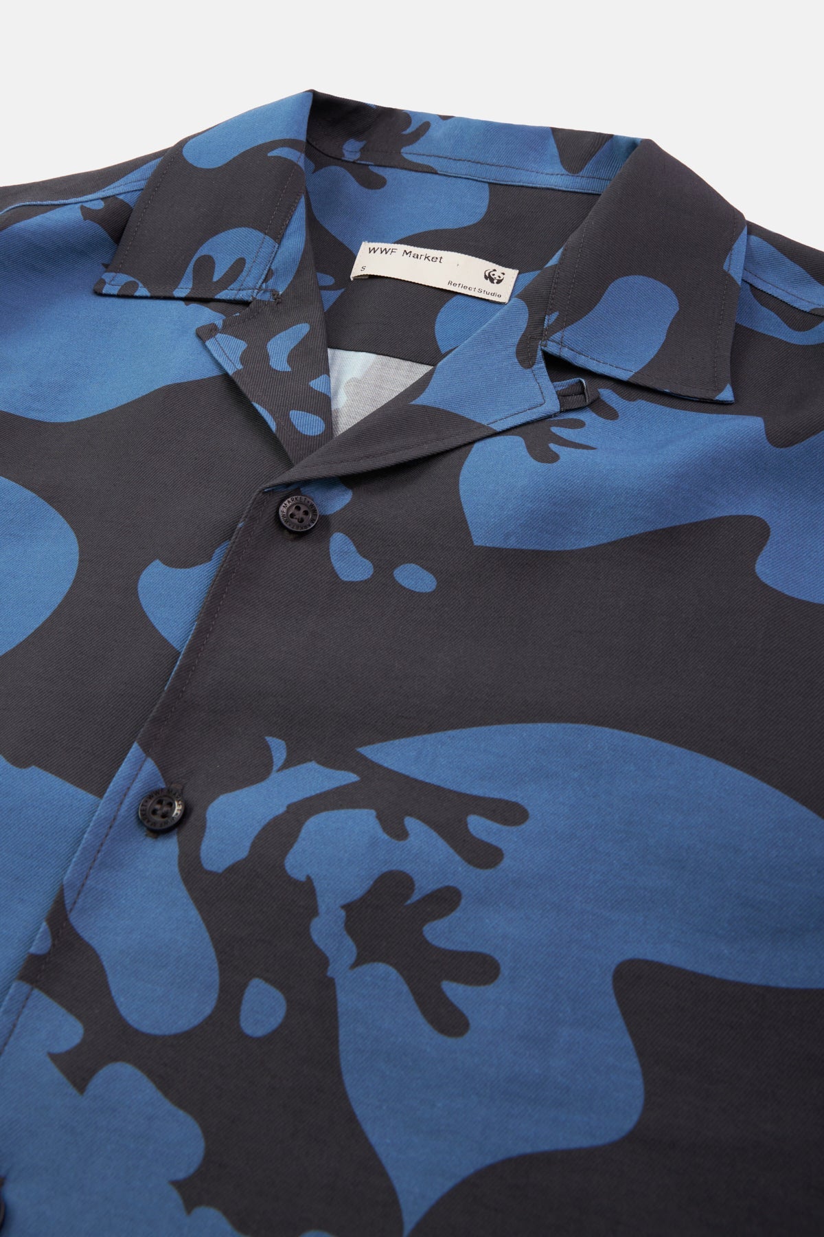 Frog All Over Print Oversize Short Sleeve Shirt - Black