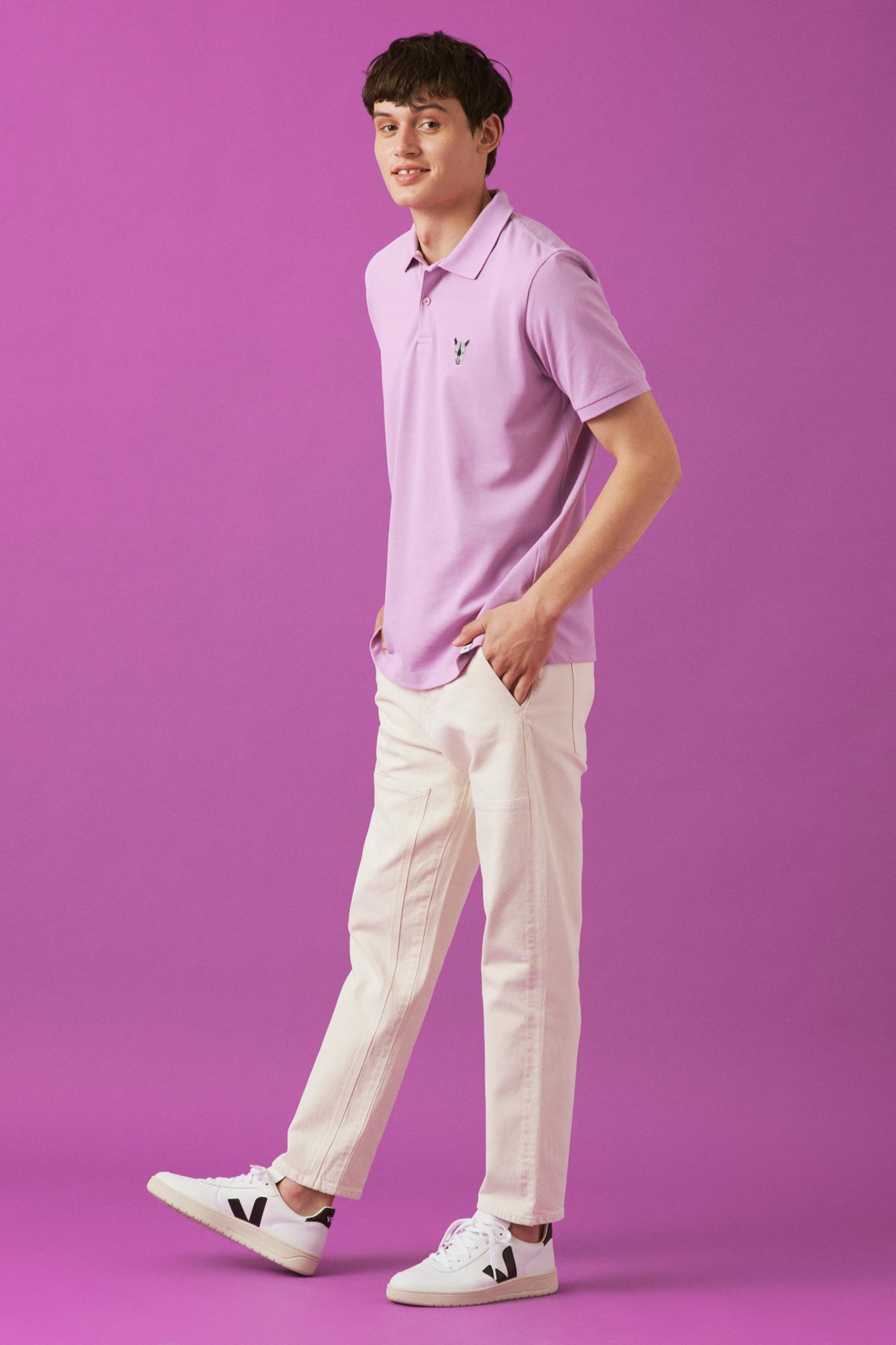 Rhino Polo T-Shirt - Lilac
