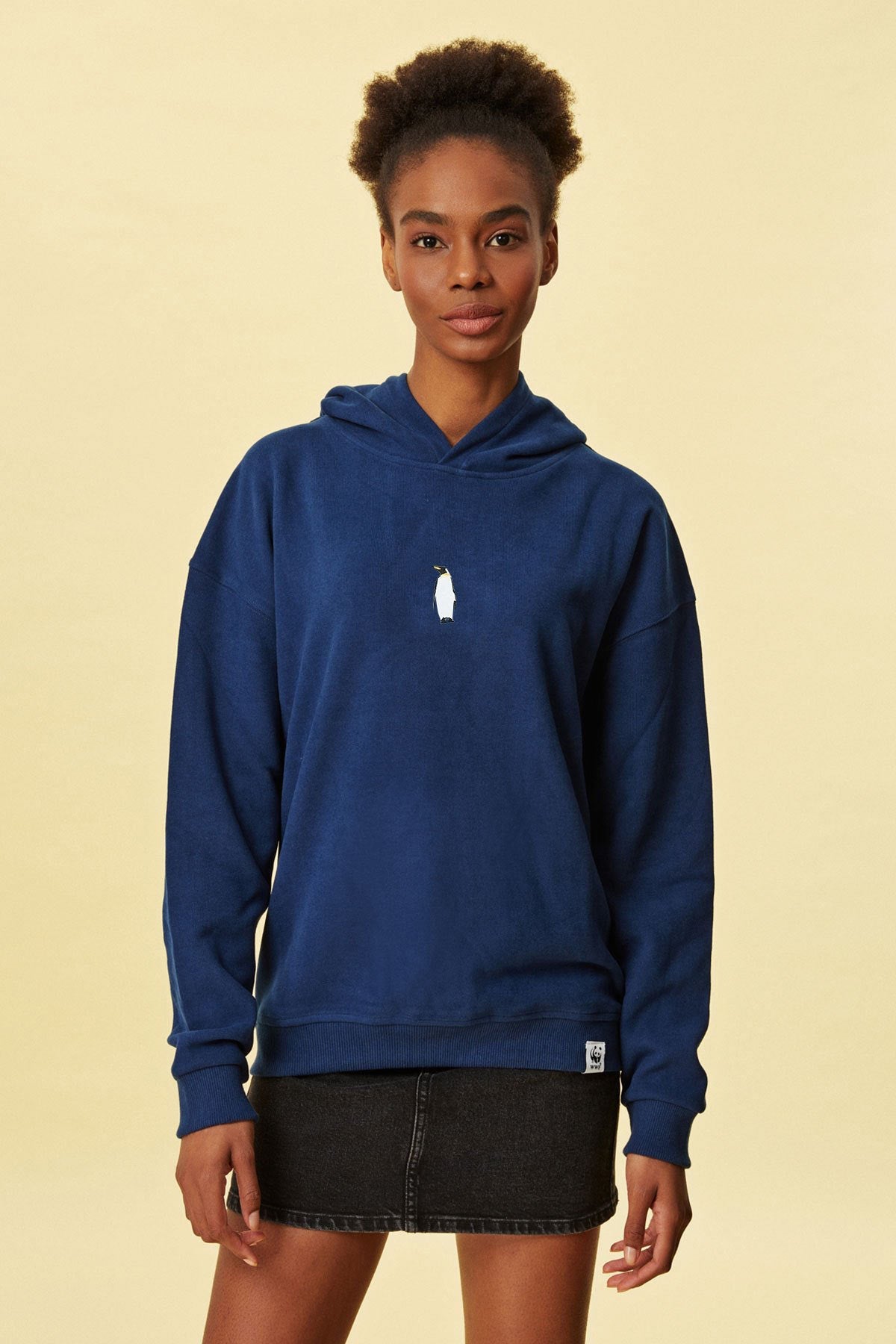 Emperor Penguin Hoodie - Indigo Blue