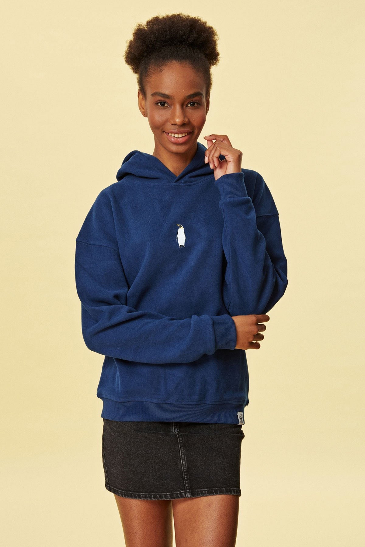 Emperor Penguin Hoodie - Indigo Blue