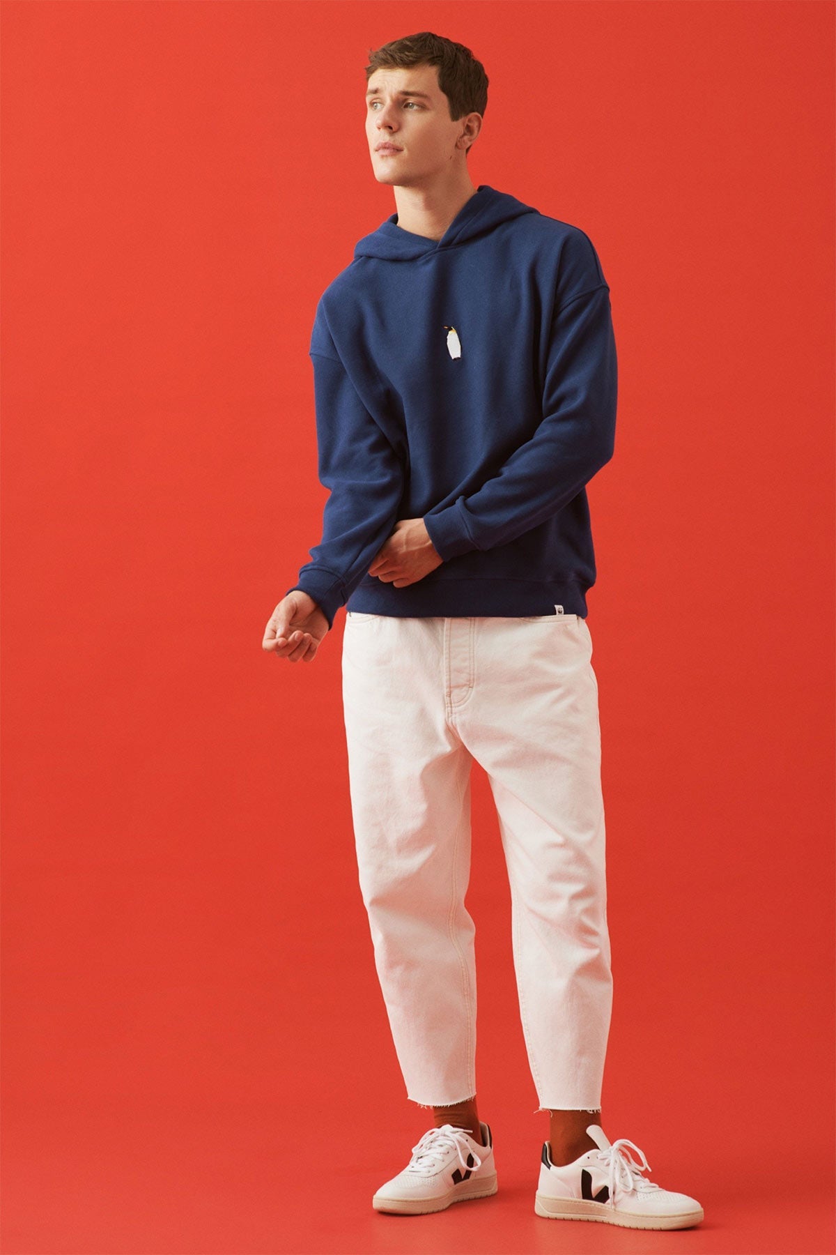 Emperor Penguin Hoodie - Indigo Blue