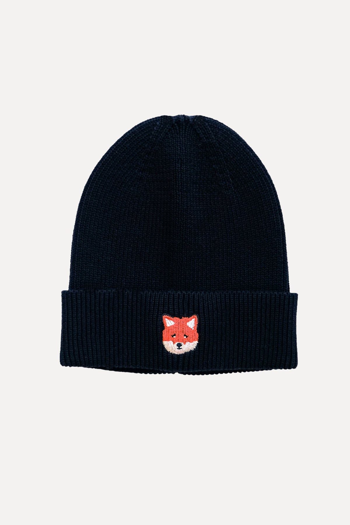 Red Fox Beanie - Black