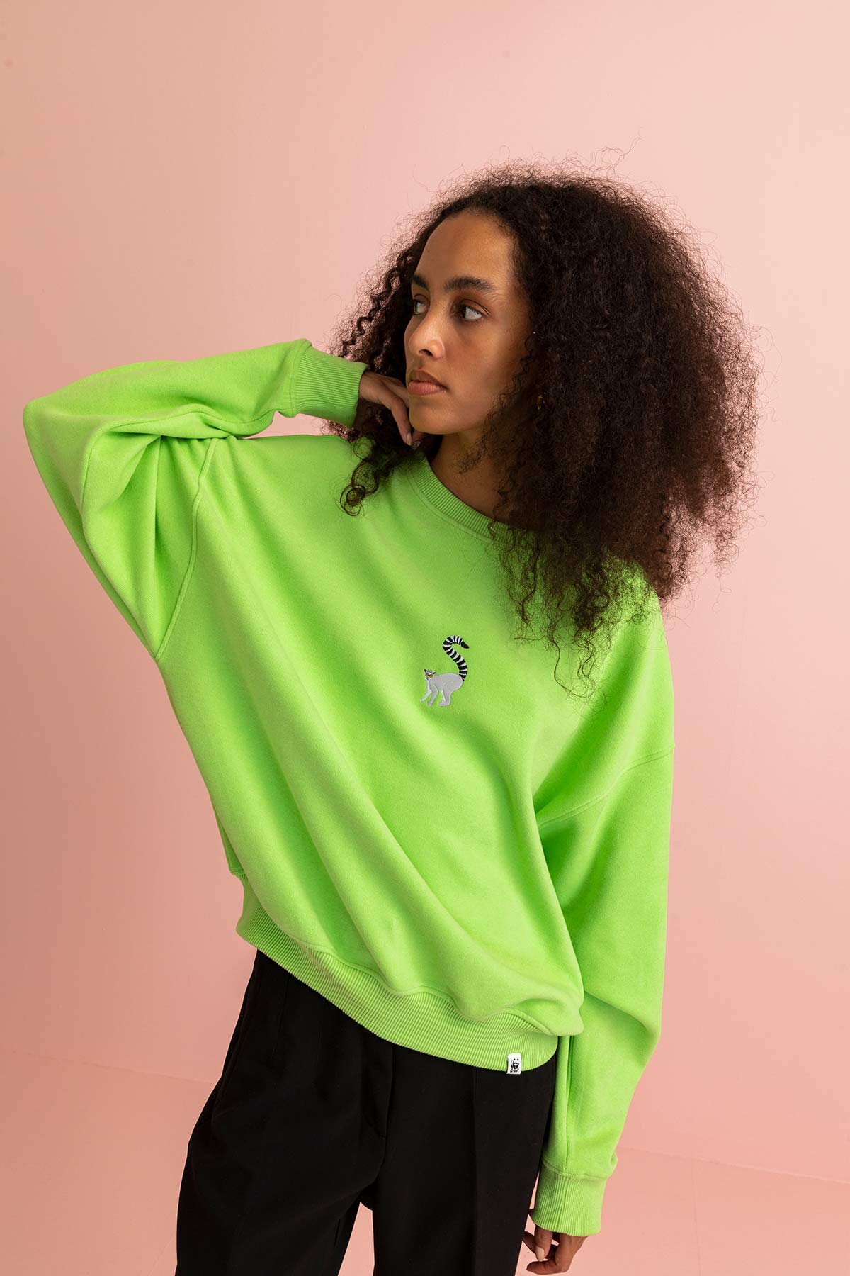 Lemur Sweatshirt - Lime