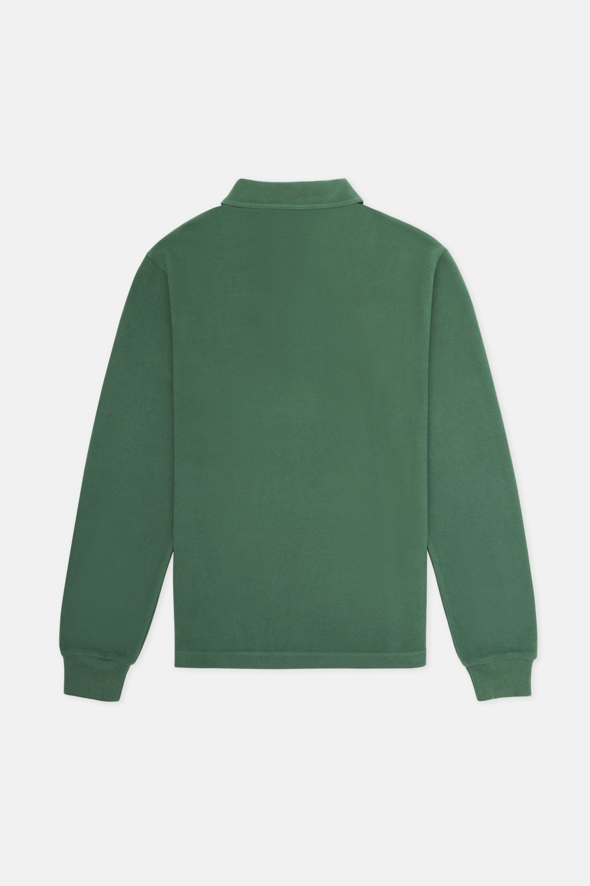 Burrowing Owl Polo Neck Sweatshirt - Green
