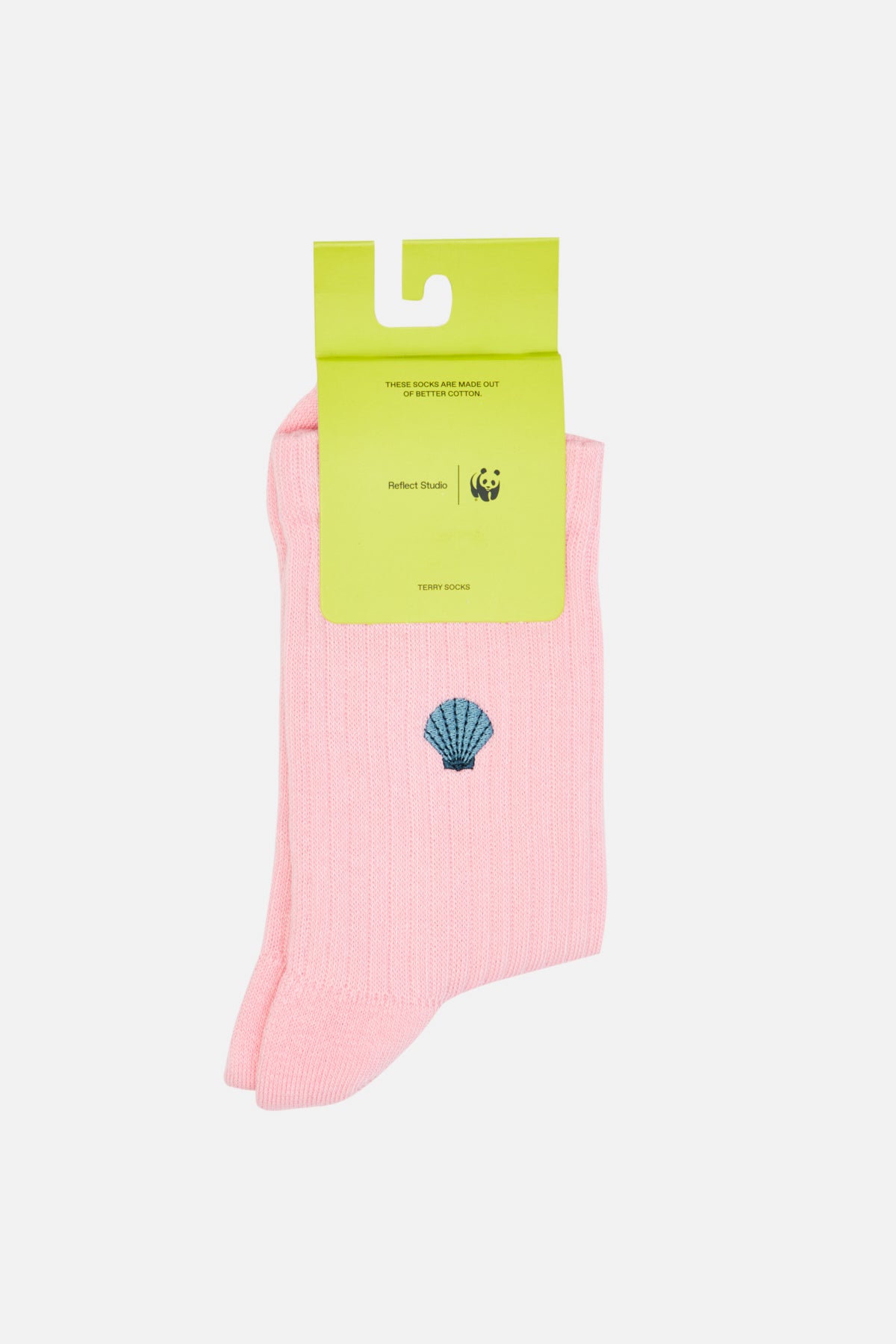 Shell Towel Socks - Pink