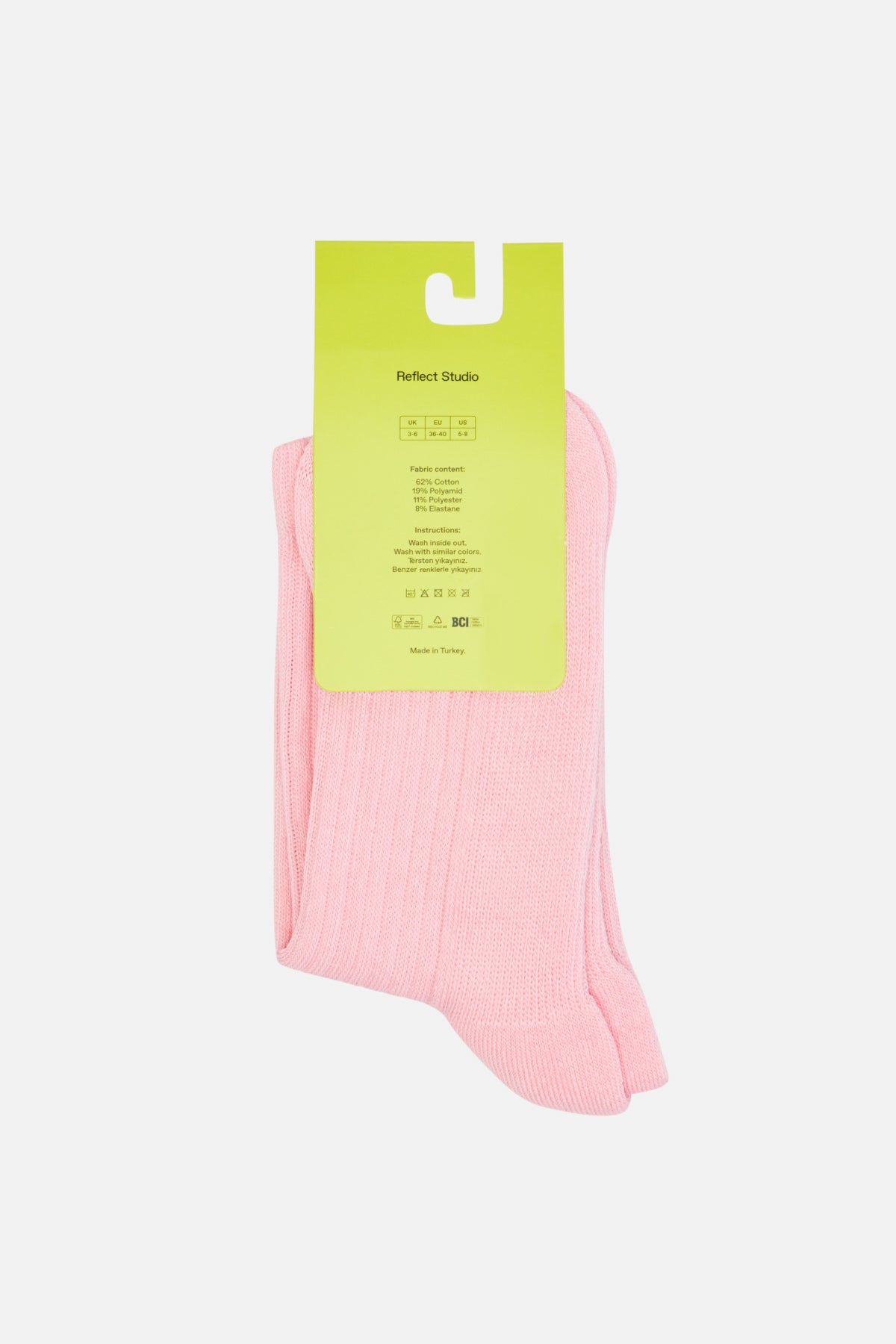 Shell Towel Socks - Pink