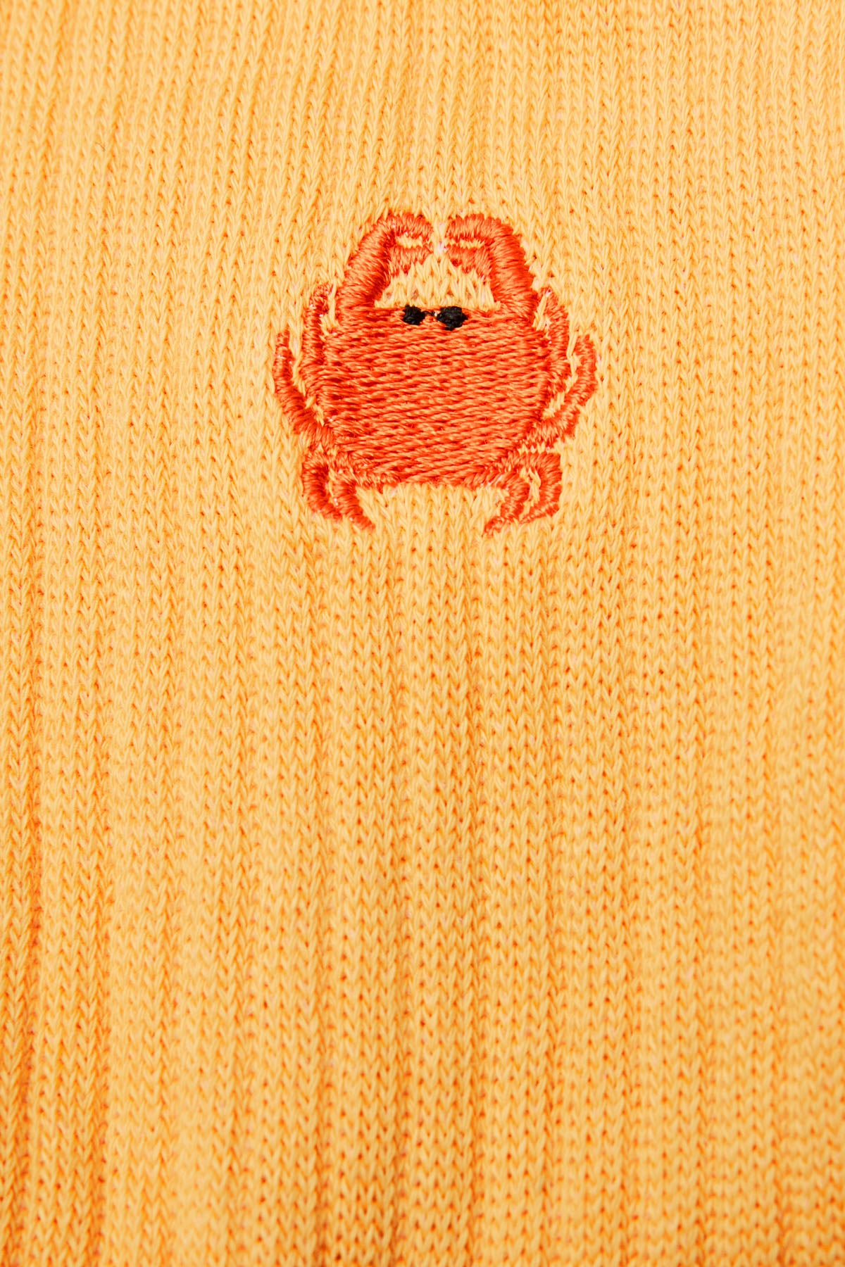 Crab Towel Socks - Orange
