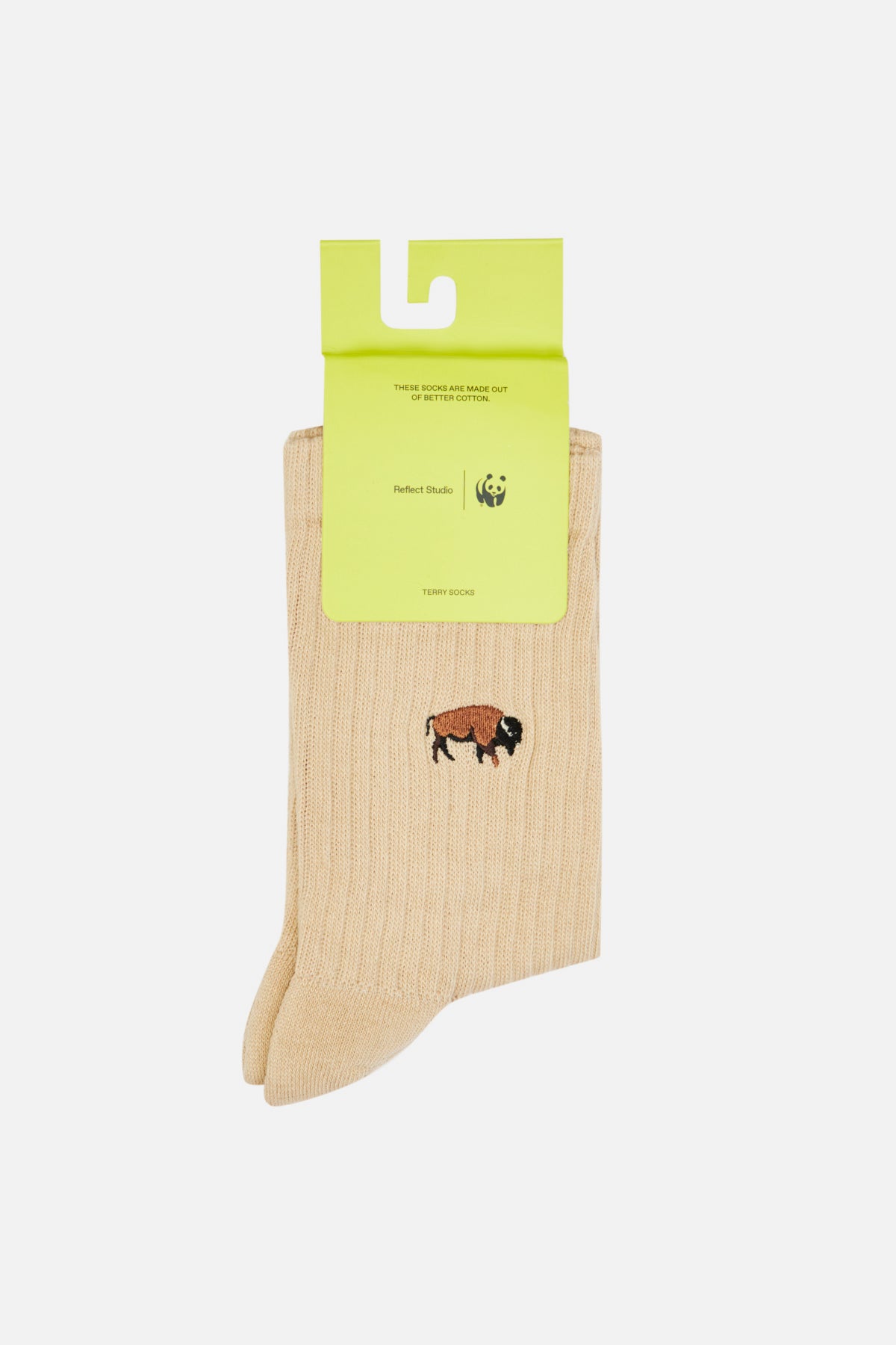 Bison Towel Socks - Dark Beige