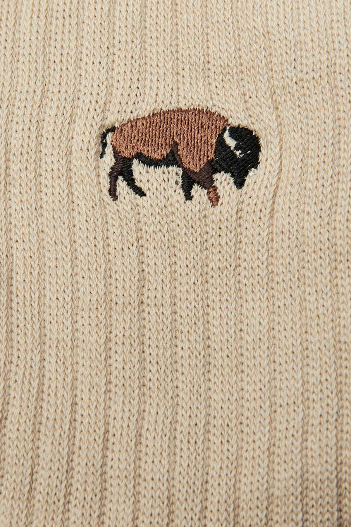 Bison Towel Socks - Dark Beige