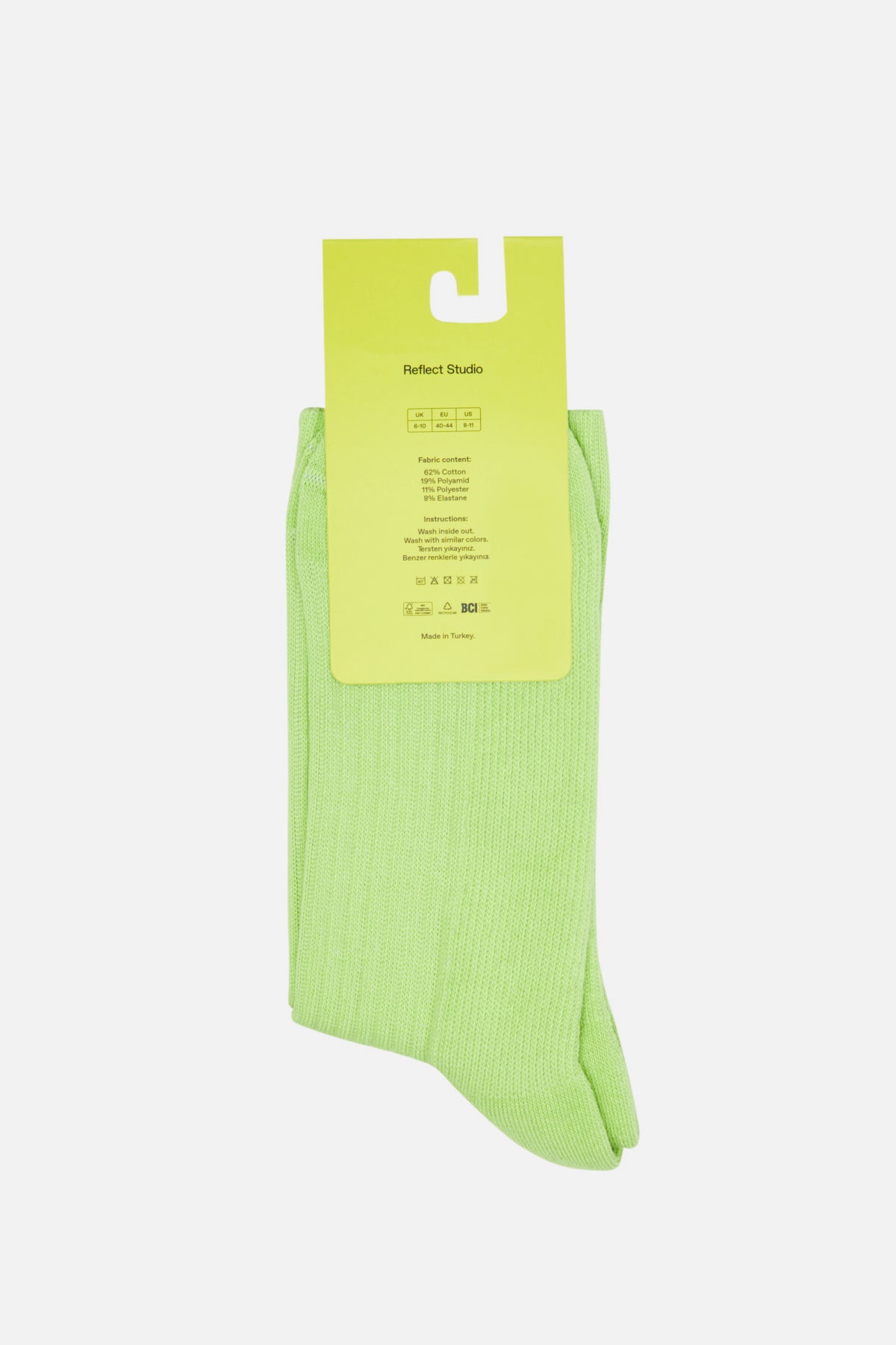 Squirrel Towel Socks - Pistachio Green