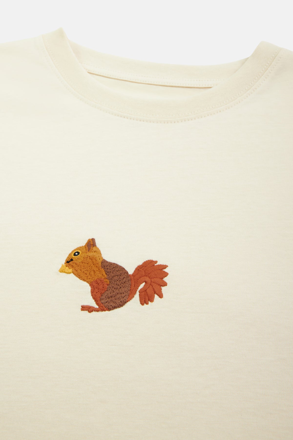 Squirrel T-shirt - Parchment Beige