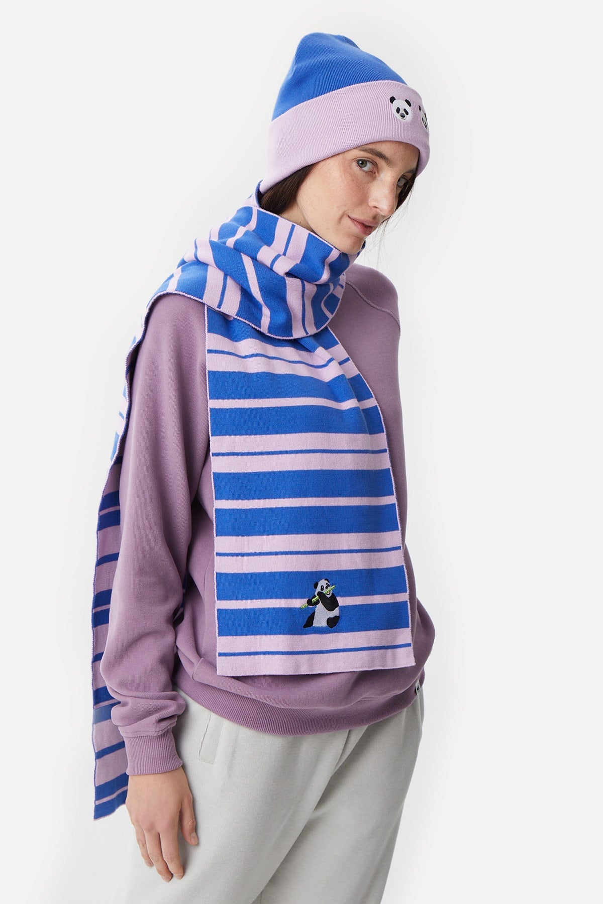 Chi & Chi Beanie - Sax/Lilac