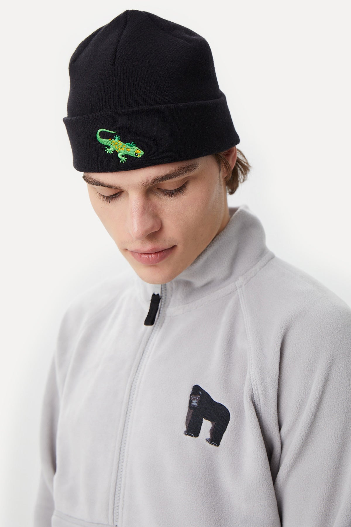 Madagascar Gecko Beanie - Black