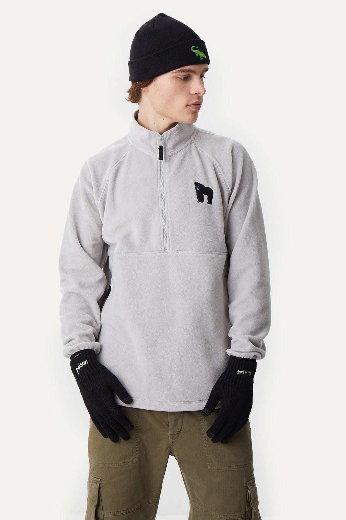 Madagascar Gecko Beanie - Black